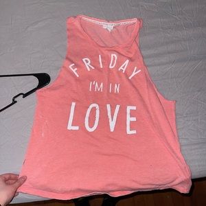 Pink tank top